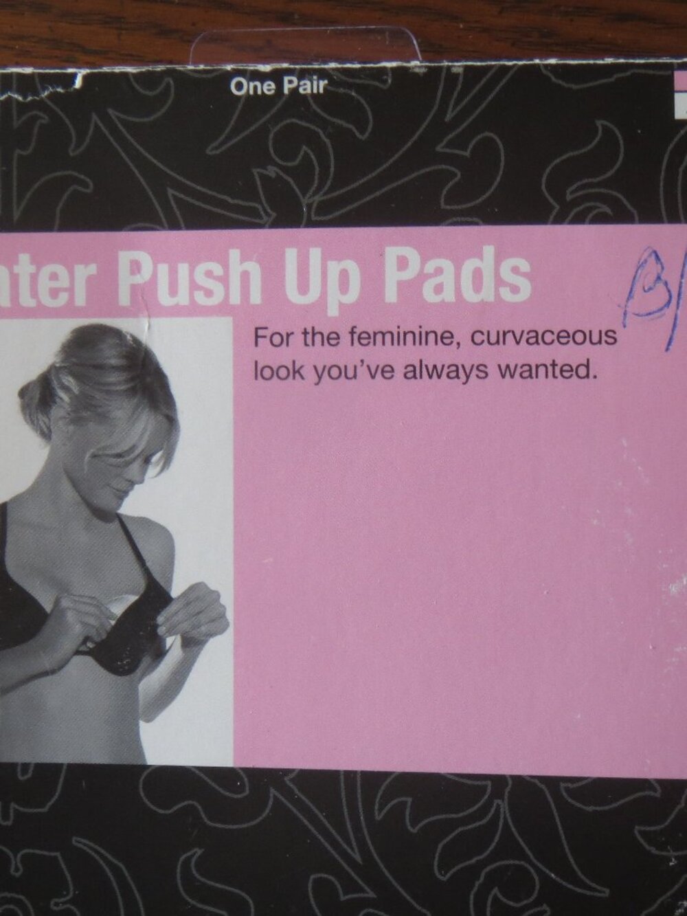 Vintage Lingerie Solutions Women's Push Up Bra Pads - Cup Size: B/C Original Box